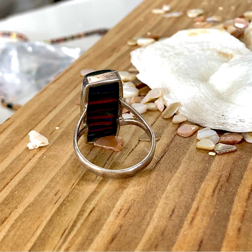 Colorful Calsilica Sterling Silver Ring - Picture 3 of 3